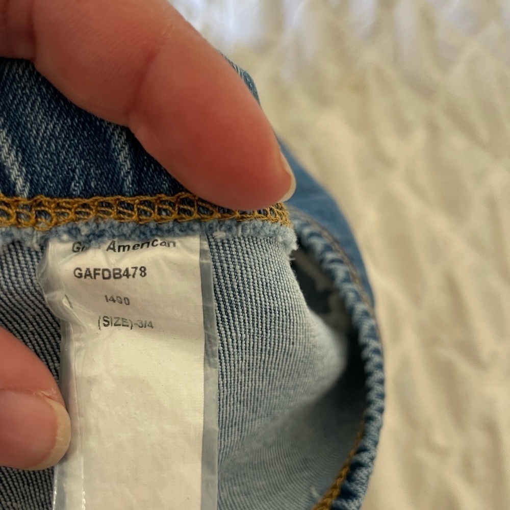 Good American denim bandeau crop top - Picture 6 of 7